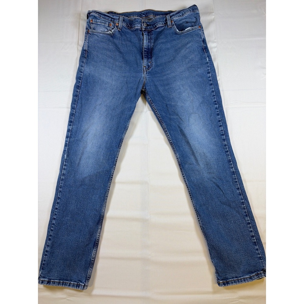 Levis 511 Slim Fit Blue Denim Jeans Mens W42 L32 Medium Wash 04511-5779